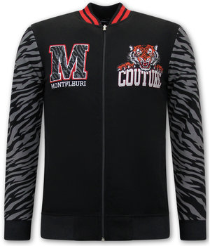 Top Star Herrkofta Med Tryck Tiger Design - 3689 - Svart