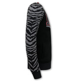 Top Star Herrkofta Med Tryck Tiger Design - 3689 - Svart