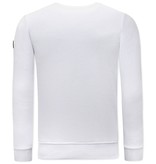 True Rise Lejon Sweatshirts For Men - 3728 - Vit