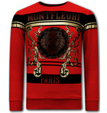 True Rise Sweatshirts For Men Leeuw Strass - 3767 - Röd