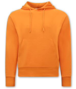 True Rise Basic Oversize Fit Huvtröja - Orange