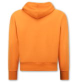 True Rise Basic Oversize Fit Huvtröja - Orange