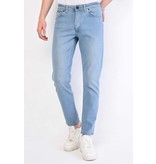 True Rise Regular Fit Jeans För Män - DP23-NW - Bla