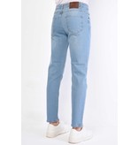 True Rise Regular Fit Jeans För Män - DP23-NW - Bla