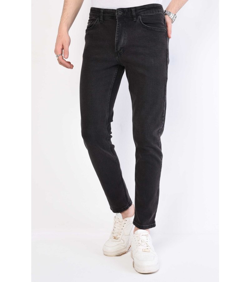 True Rise Svarta Jeans Herr Regular Fit - DP28-NW