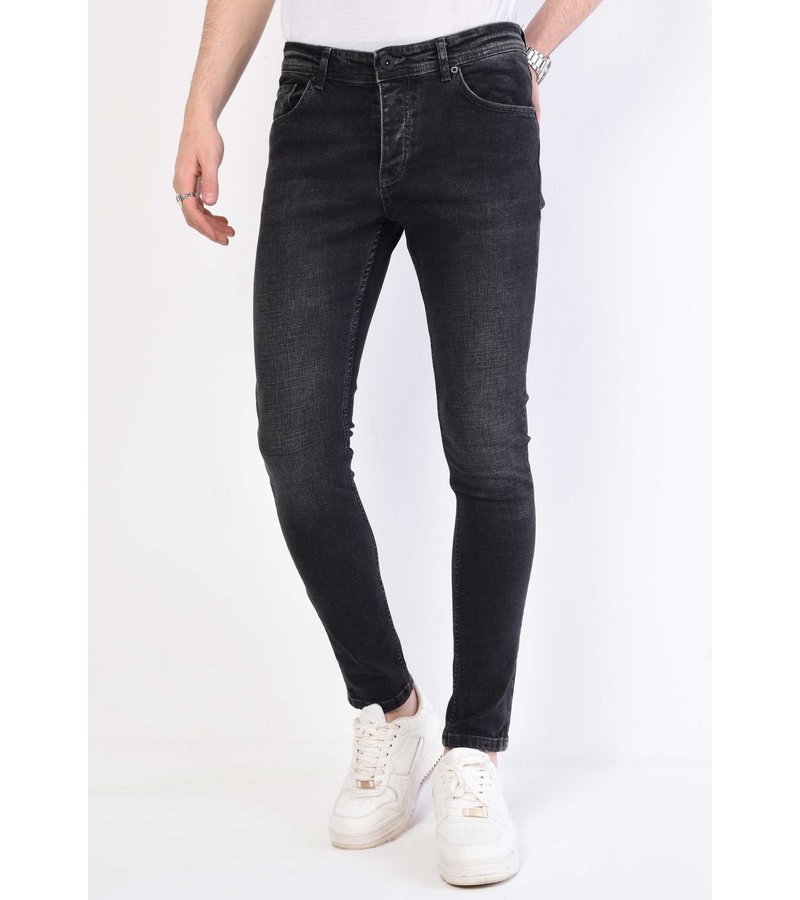 True Rise Jeans Stretch Herr Regular Fit - DP29-NW - Svart