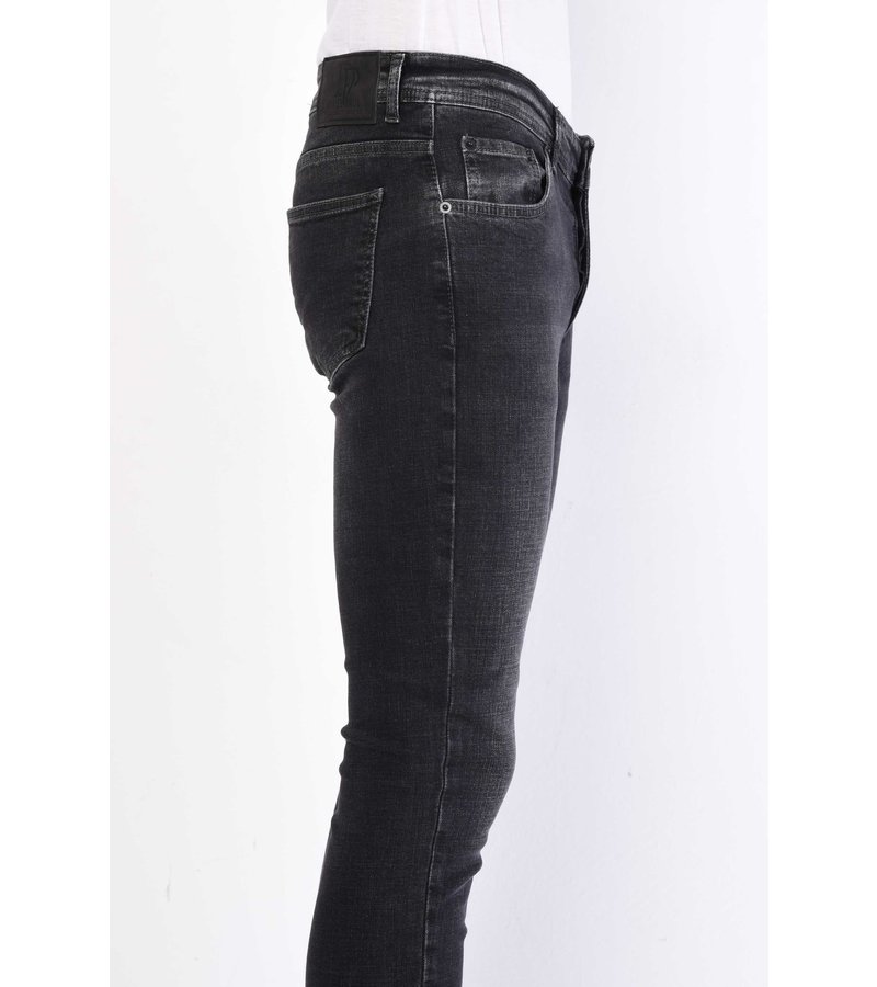 True Rise Jeans Stretch Herr Regular Fit - DP29-NW - Svart