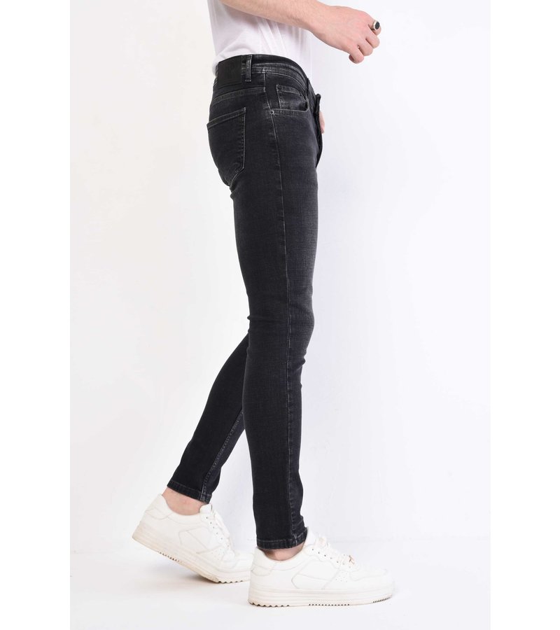 True Rise Jeans Stretch Herr Regular Fit - DP29-NW - Svart