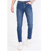 True Rise Jeans Herr Stretch Regular Fit - DP30-NW - Bla