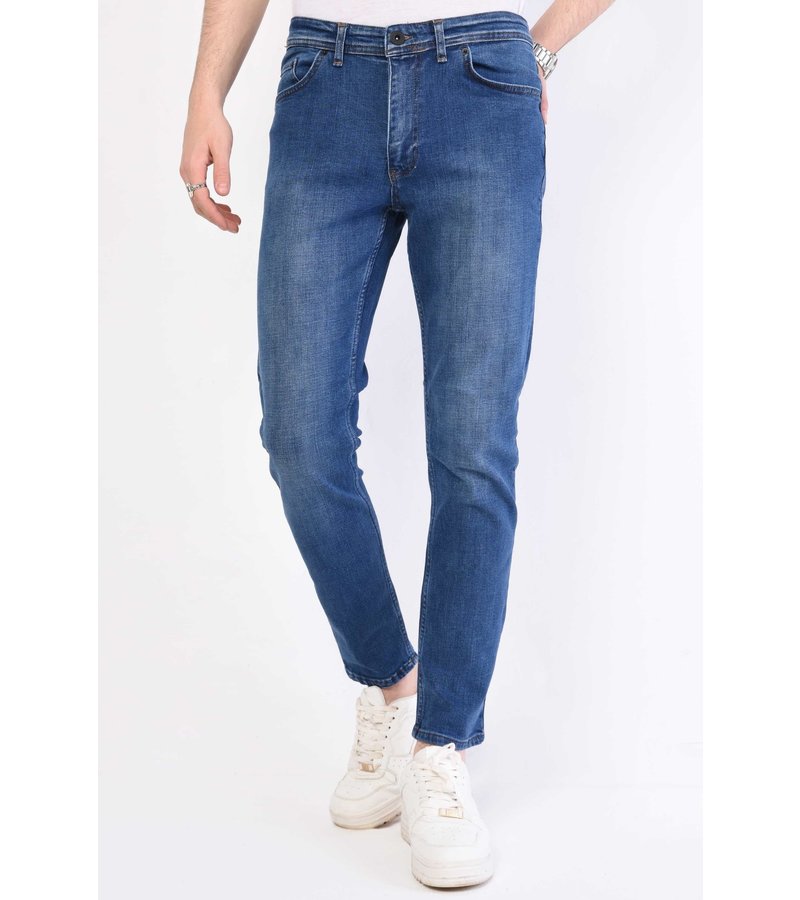 True Rise Jeans Herr Stretch Regular Fit - DP30-NW - Bla