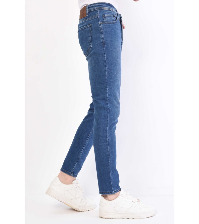 True Rise Jeans Herr Stretch Regular Fit - DP30-NW - Bla