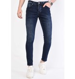 True Rise Slim Fit Snygga Jeans Herr 2022 - DC-016 - Bla