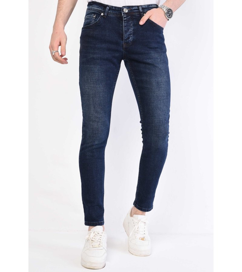 True Rise Slim Fit Snygga Jeans Herr 2022 - DC-016 - Bla