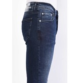 True Rise Slim Fit Snygga Jeans Herr 2022 - DC-016 - Bla