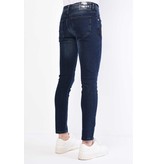 True Rise Slim Fit Snygga Jeans Herr 2022 - DC-016 - Bla