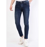 True Rise Slim Fit Snygga Jeans Herr 2022 - DC-016 - Bla