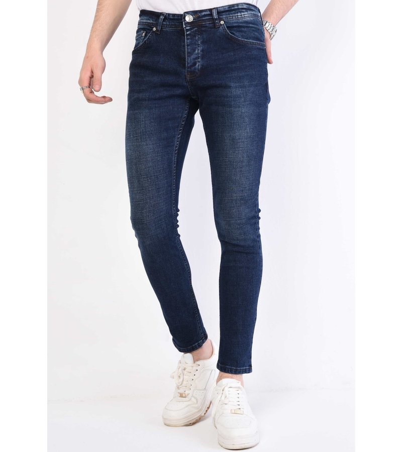 True Rise Slim Fit Snygga Jeans Herr 2022 - DC-016 - Bla