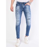 Local Fanatic Slitna Herr Jeans Slim Fit - 1059 - Bla