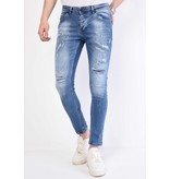 Local Fanatic Slitna Herr Jeans Slim Fit - 1059 - Bla