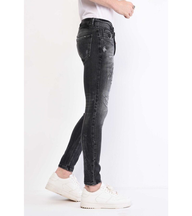 Local Fanatic Tight Jeans Men Slim Fit - 1061 - Gra