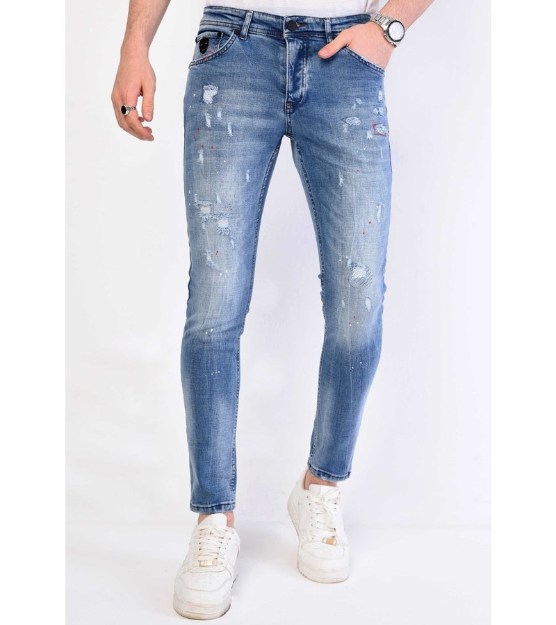 Local Fanatic Trasiga Jeans Kille Slim Fit - 1062 - Bla