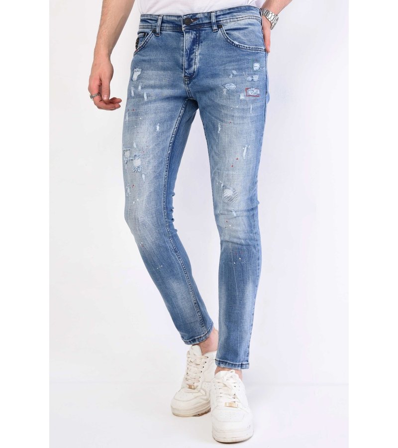 Local Fanatic Trasiga Jeans Kille Slim Fit - 1062 - Bla