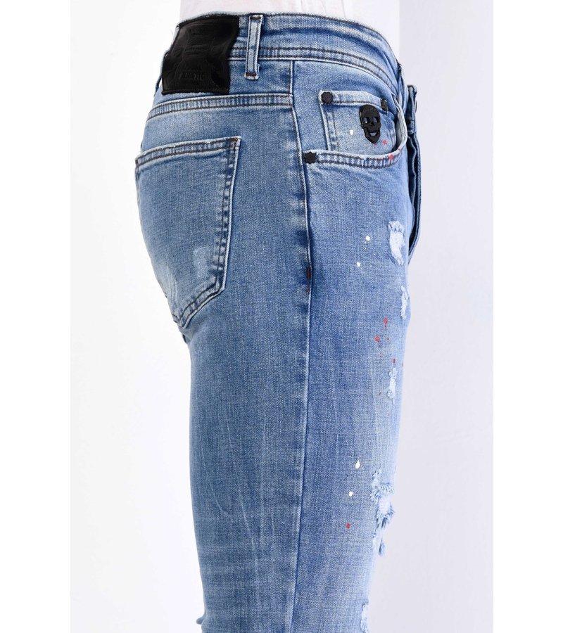 Local Fanatic Trasiga Jeans Kille Slim Fit - 1062 - Bla