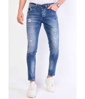 Local Fanatic Jeans För Män Slim Fit - 1063 - Bla