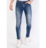 Local Fanatic Jeans Met Gerafeld Effect Slim Fit - 1068 - Bla