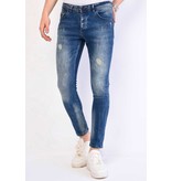 Local Fanatic Jeans Met Gerafeld Effect Slim Fit - 1068 - Bla