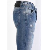 Local Fanatic Jeans Met Gerafeld Effect Slim Fit - 1068 - Bla