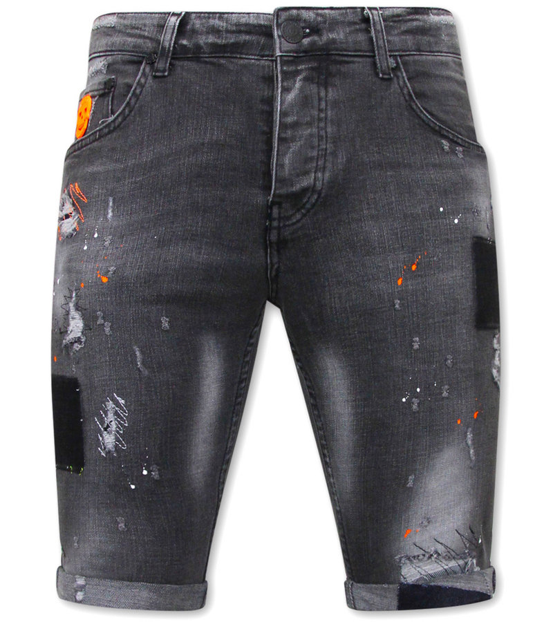 Local Fanatic Slim Fit Marinblå Shorts Herr - 1034-SH - Gra