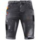 Slim Fit Marinblå Shorts Herr - 1034-SH - Gra