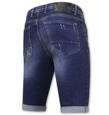 Local Fanatic Slim Fit Jeansshorts Herr Online - 1026-SH - Bla