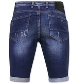 Local Fanatic Slim Fit Jeansshorts Herr Online - 1026-SH - Bla