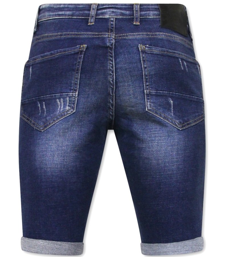 Local Fanatic Slim Fit Jeansshorts Herr Online - 1026-SH - Bla