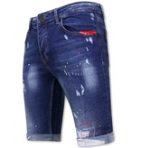 Local Fanatic Slim Jeansshorts Herr Billiga - 1030-SH - Bla