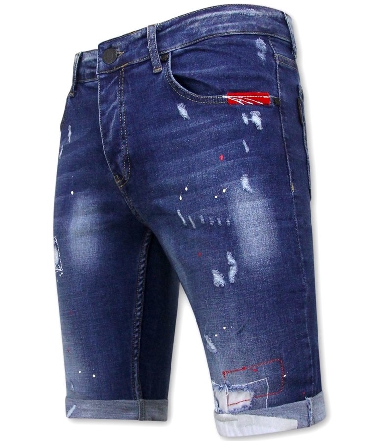 Local Fanatic Slim Jeansshorts Herr Billiga - 1030-SH - Bla