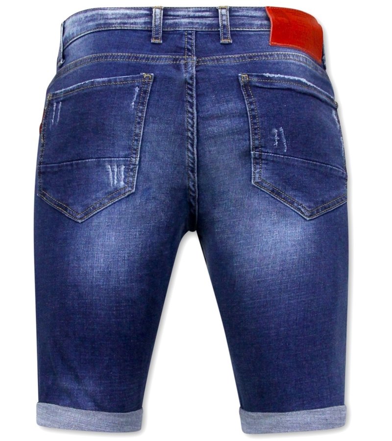 Local Fanatic Slim Jeansshorts Herr Billiga - 1030-SH - Bla