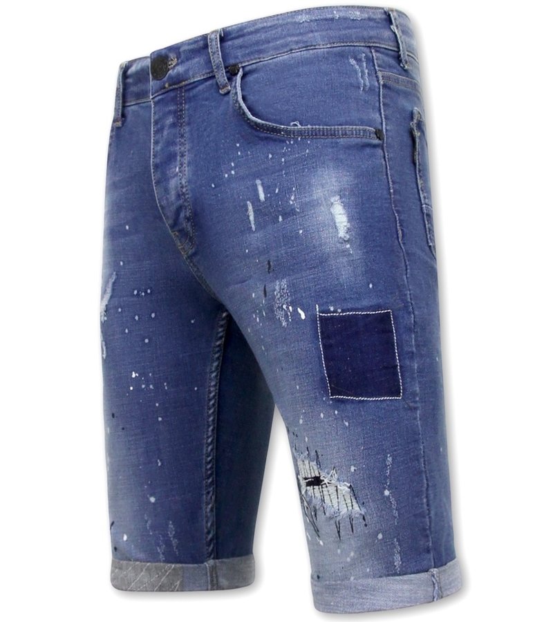 Local Fanatic Jeans Kortbyxor Herr Skinny -1031-SH - Bla
