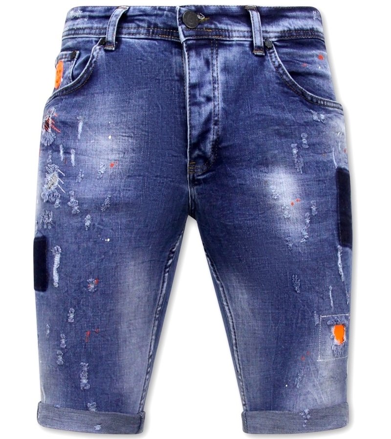Local Fanatic Skinny Herrkläder Shorts - 1008-SH - Bla