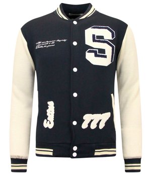 Enos College Jacket Herr Vintage - 7798 - Marinblå
