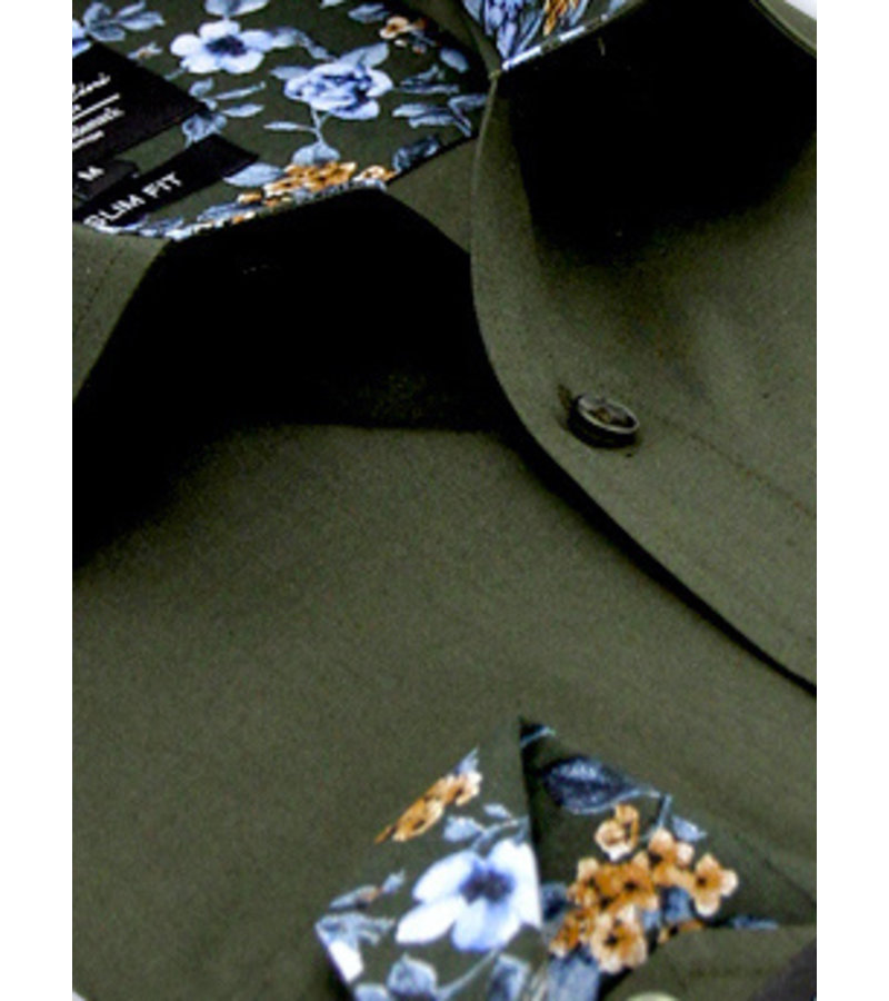 Gentile Bellini Skjorta Herr Slim Fit - Grön