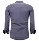 Gentile Bellini Skjorta Herr Slim Fit - Grå Gentile Bellini Skjorta Herr Slim Fit - Grå