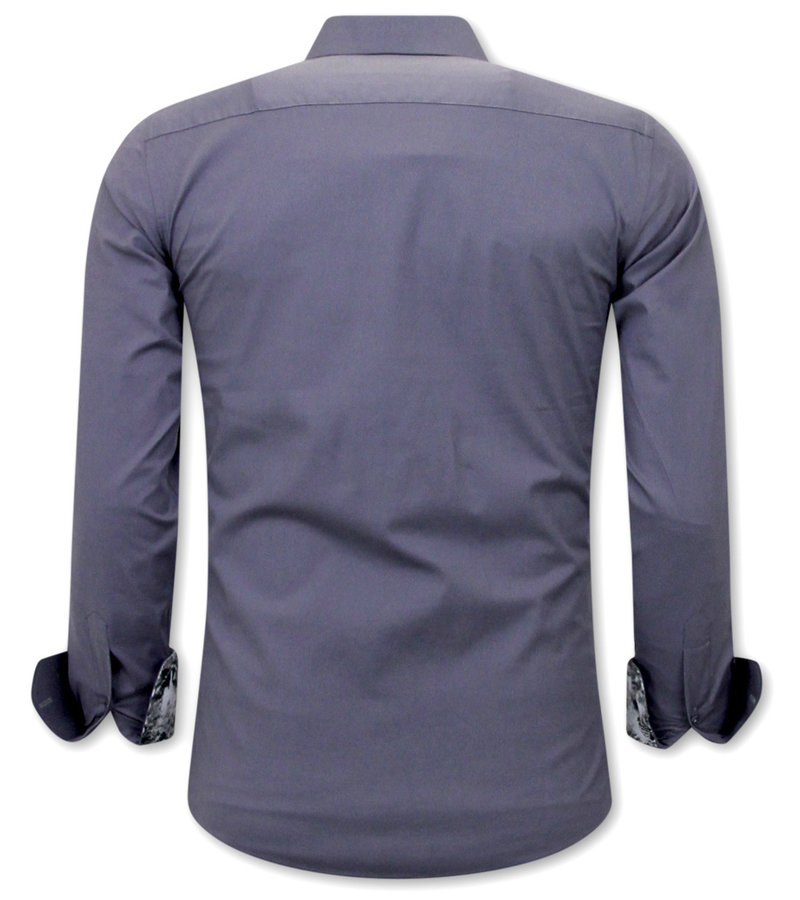 Gentile Bellini Skjorta Herr Slim Fit - Grå