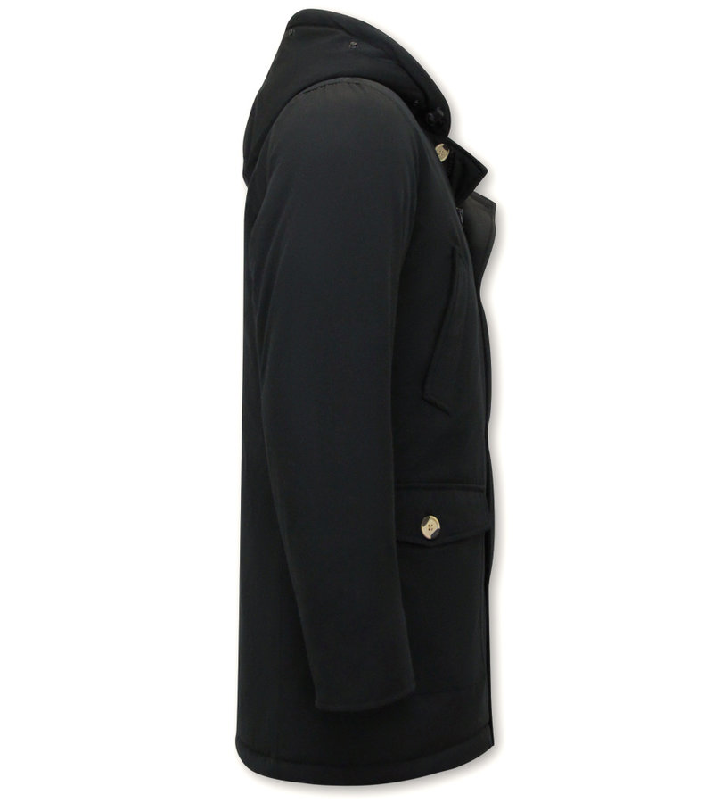 Enos Varm Parkas Herr Svart