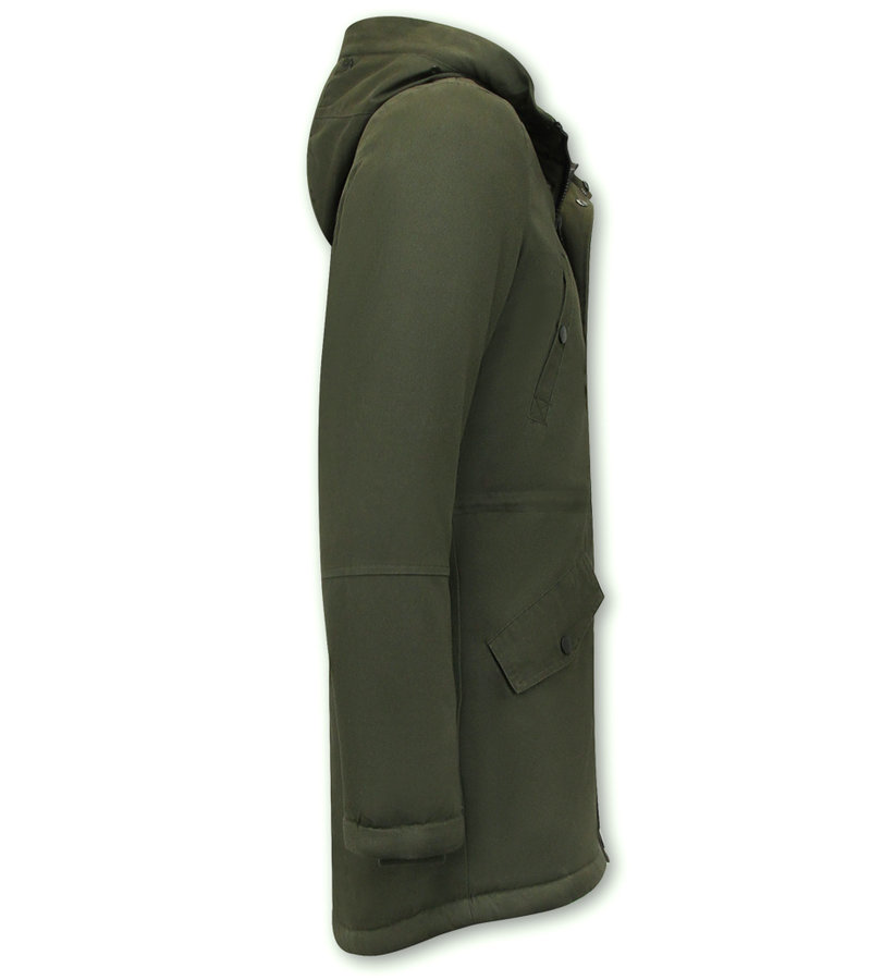 Enos Quiltad Canvas Jacka Herr Grön
