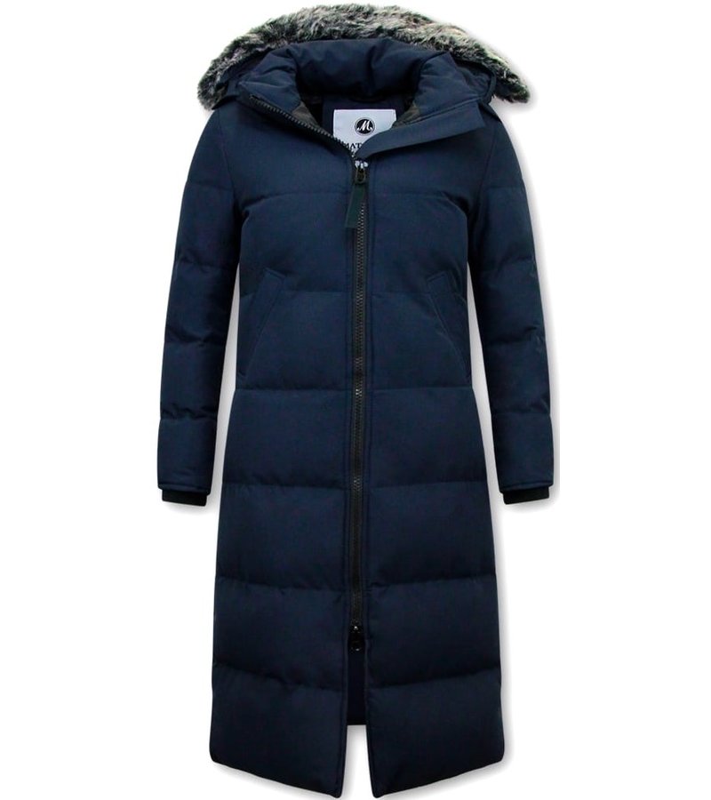 Matogla Puffer Lång Vinterjacka Dam - Bla