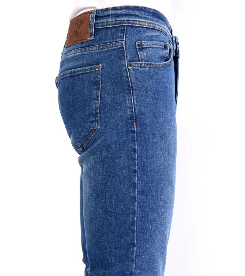 True Rise Regular Stretch Jeans Med Raka Ben - DP21-NW - Bla