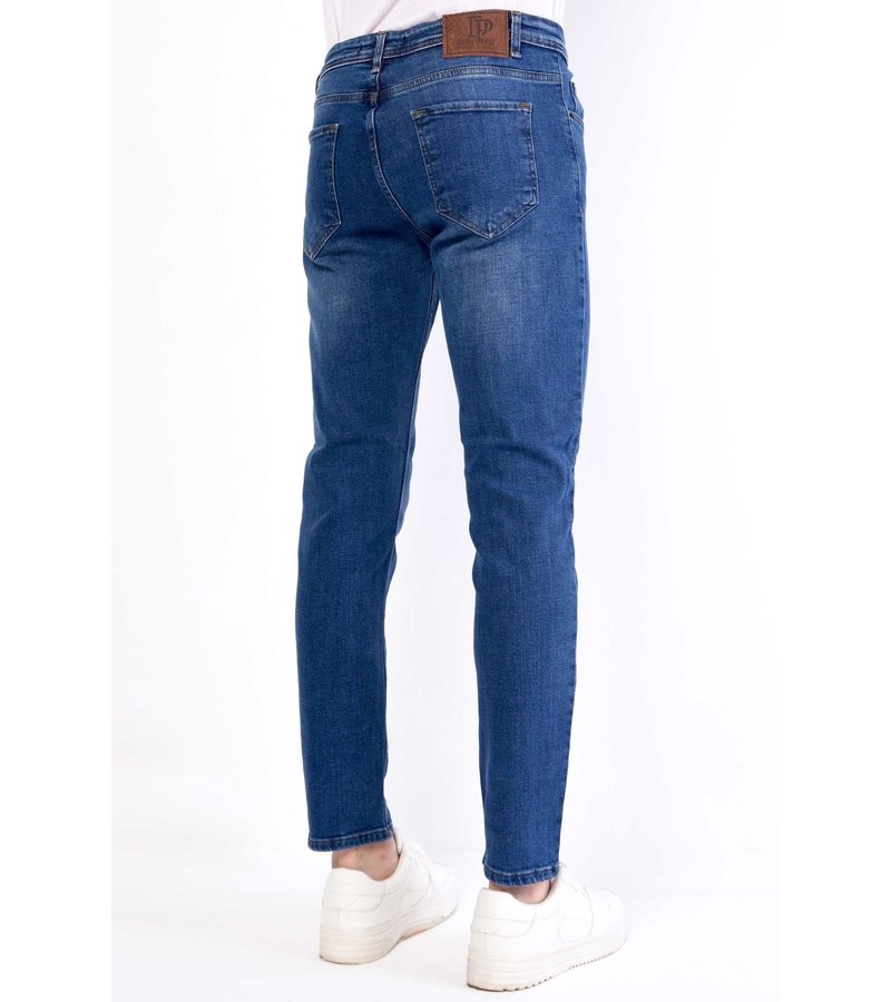 True Rise Regular Stretch Jeans Med Raka Ben - DP21-NW - Bla